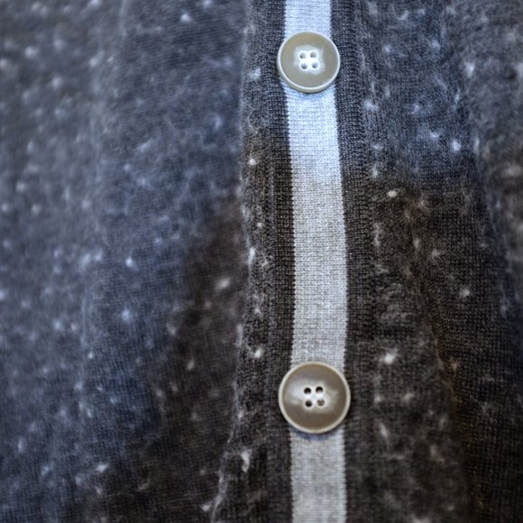 Point Zero Couture Dark Grey Wool Cardigan Size M - Picture 3 of 11